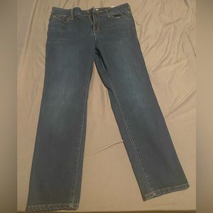 Women’s Old Navy Size 12 Jeans, Power Slim Straight Mid Rise Jeans